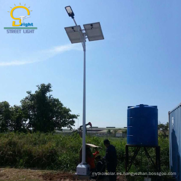 la célula fotovoltaica de acero galvanizada en baño caliente 100w llevó la luz de imagen solar